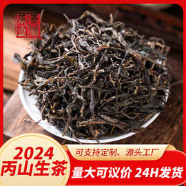 厂家批发云南特色普洱茶2024丙山生普洱茶散装大叶种晒青毛茶现货
