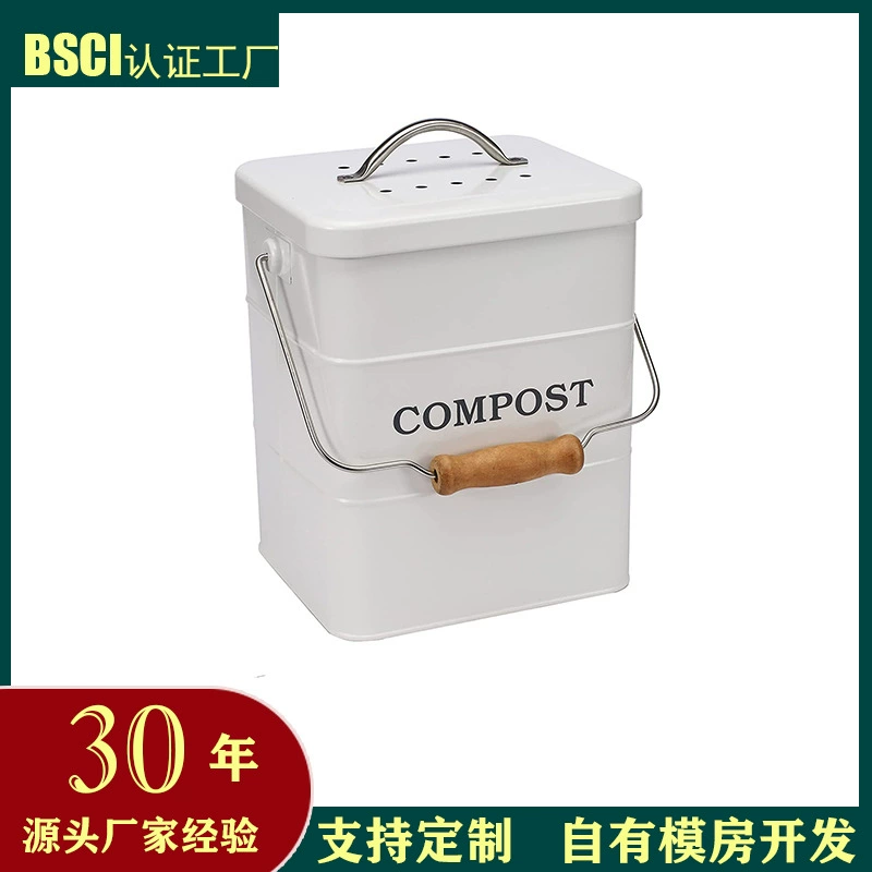 Источник Производитель Трансграничный источник компоста Кухня Ведро для хранения влажных отходов Компост Квадратное ведро для Кухонных Отходов