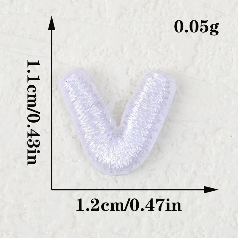 电脑刺绣布贴黑白小数字字母跨境批发DIY服饰补丁装饰贴刺绣辅料|undefined