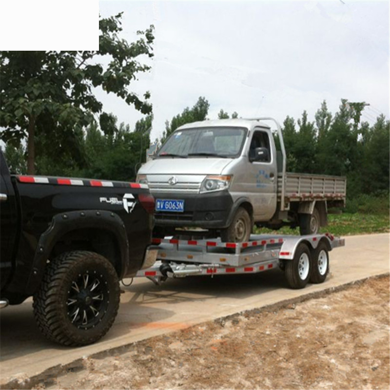 2.5吨汽车拖车 平板拖车 越野车拖车 清障拖车 工具车