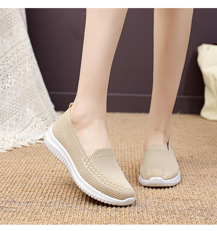 Staré pekingské látkové boty, dámské lehké, prodyšné a protiskluzové boty středního věku s plochou podrážkou, ležérní sportovní boty, dámské boty_voghion.com