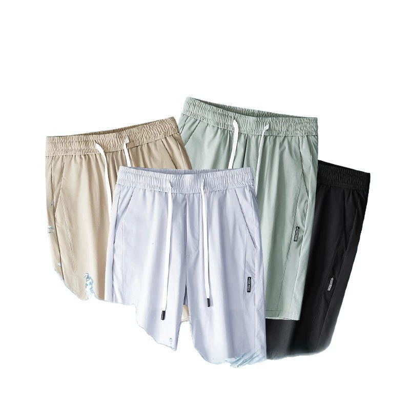 Silk shorts for leisure, beach quick dry sports summer thin trousers