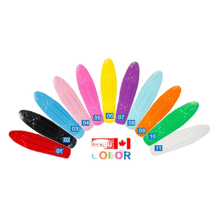 Трансграничная оптовая продажа с фабрики Новый Пластиковый четырехколесный рыбный скейтборд уличная щетка колесо Дорожный одиночный изогнутый скейтборд цельная доставка