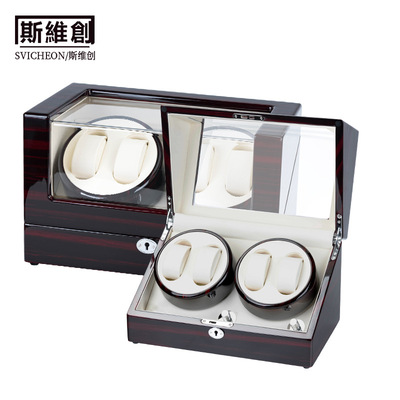 高光烤漆手表饰品包装盒定做 家用自动LED灯手表包装盒可定制