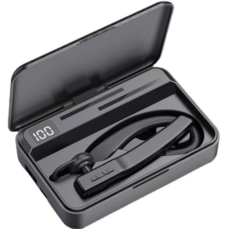 M8S数显商务双耳蓝牙耳机充电仓待机王车载免提手机驾驶双边挂耳