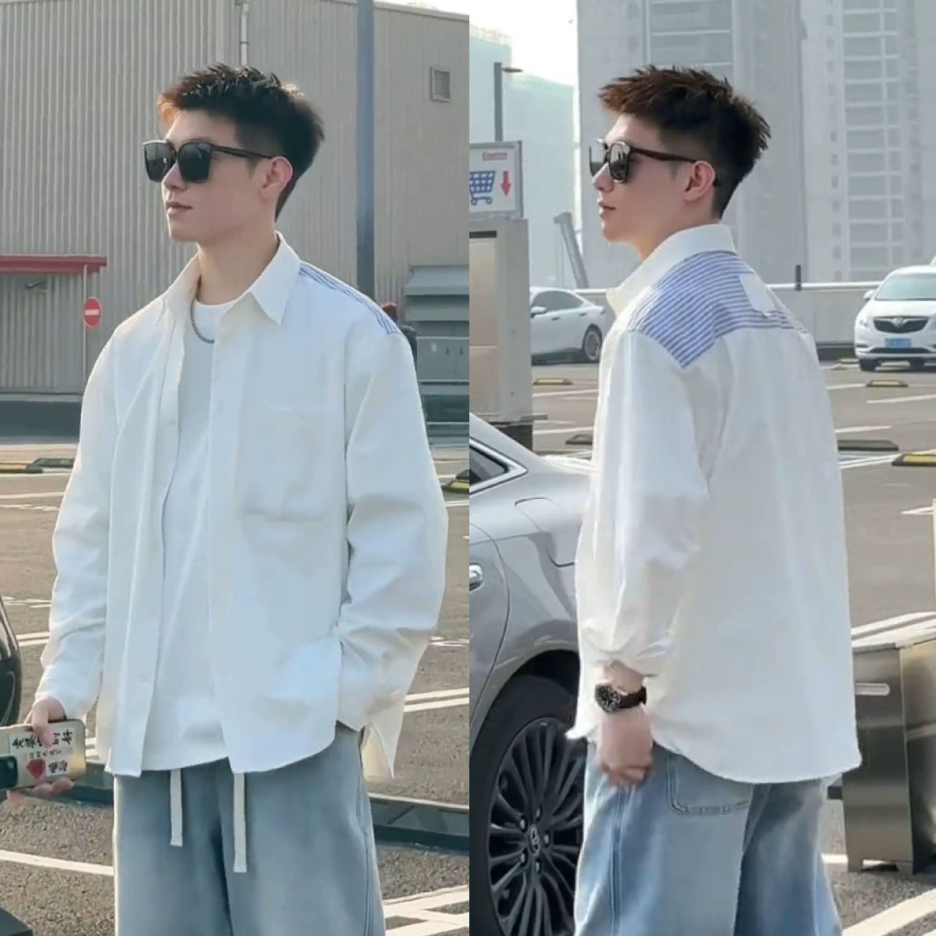 2025 весна и лето минималистский литературный стиль с лацканным вырезом рубашка куртка модная мужская мода свободная тонкая и дикая повседневная топ