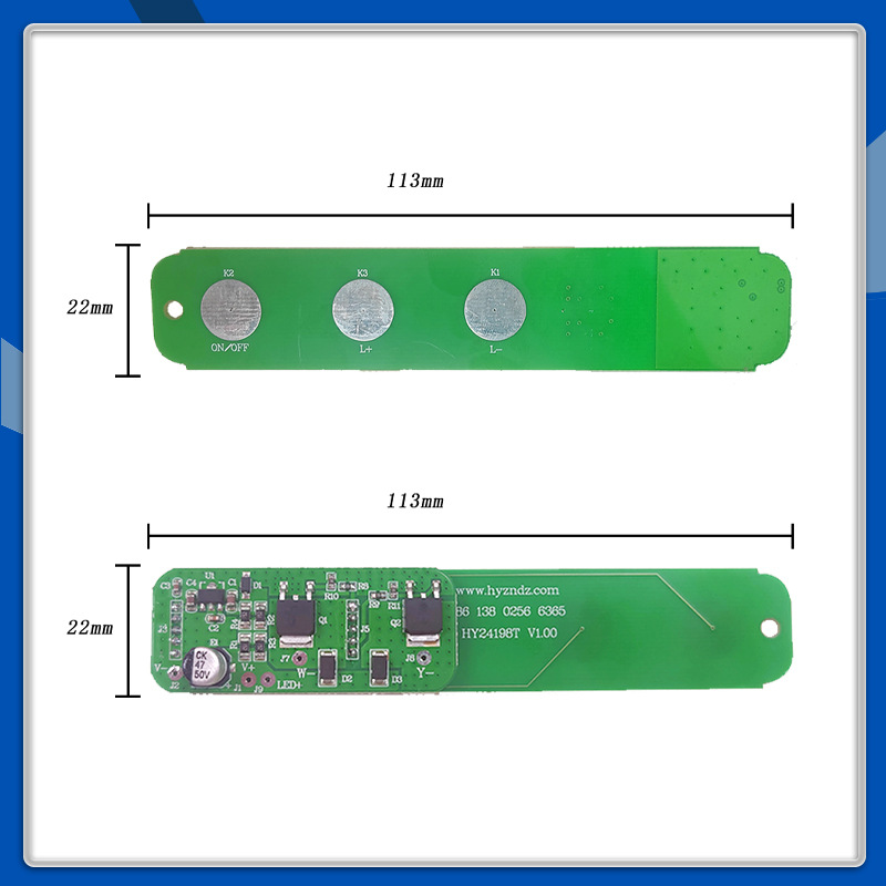 LED 플로어 램프 3 버튼 터치 스위치 제어 보드 솔루션 5 단 디밍 컬러 24V-48V 데스크 램프 PCBA