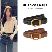 厂家批发女士皮带新款真皮合金针扣腰带女夏季时尚百搭配牛仔裤带