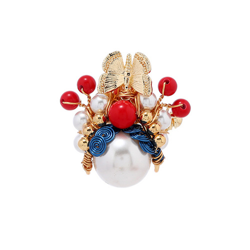 Chinese style natural pearl Daomadan facial makeup brooch high-end women's design temperament brooch niche national fashion accessories