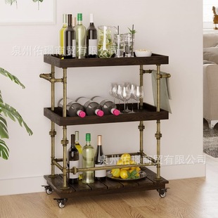 Factory Direct Sales Trolley Style Bar Ktv Wine Trolley Multi-Functional Trolley Style Wine Trolley