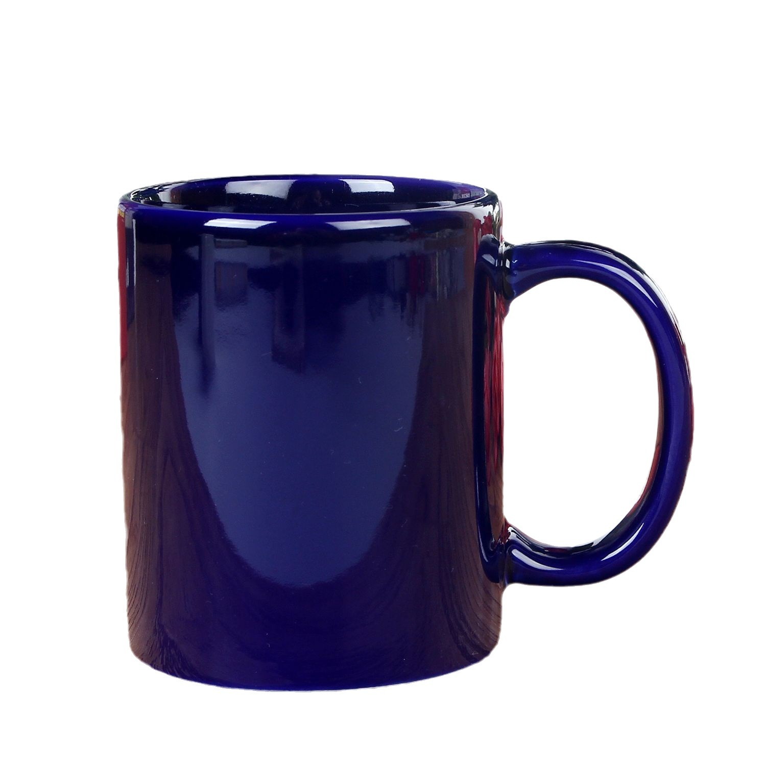 Taza de cerámica de color Taza internacional transfronteriza Patrón de marca personalizada Taza cambiante de color Logotipo personalizado Taza recta 11oz taza