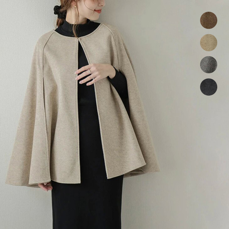 2026 Cross-Border Woolen Coat for Women, Autumn Versatile Outerwear, Woolen Shawl for Women, Cross-Border Hot-Selling Item 2026 Cross-Border Woolen Coat for Women, Autumn Versatile Outerwear, Woolen Shawl for Women, Cross-Border Hot-Selling Item
