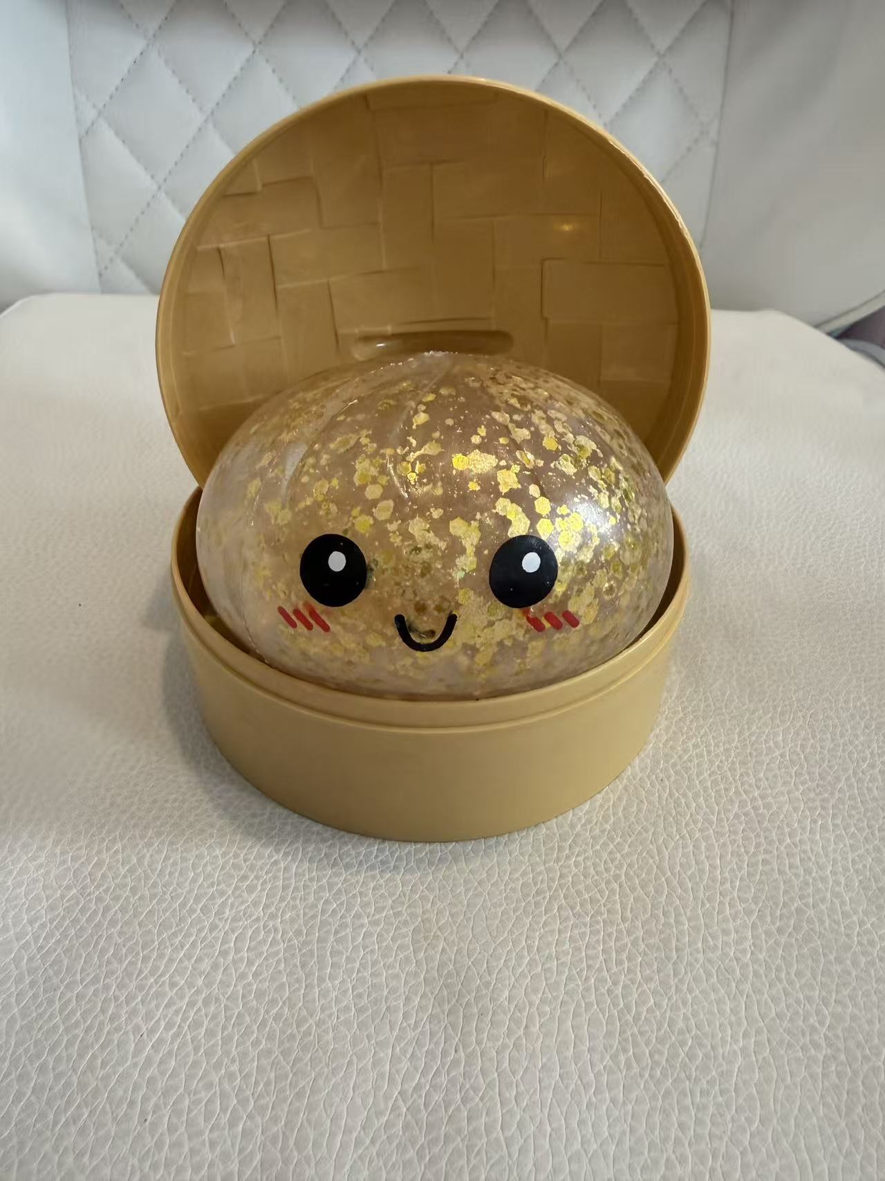 Dumpling Squishies Toy Simulación dumpling pellizco juguete de descompresión dumpling juguete torcido