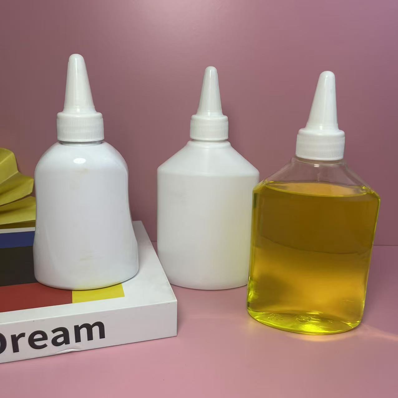 200ml250ml去油王塑料瓶 地板清洁剂瓶 尖嘴挤压瓶 pet扁平分装瓶