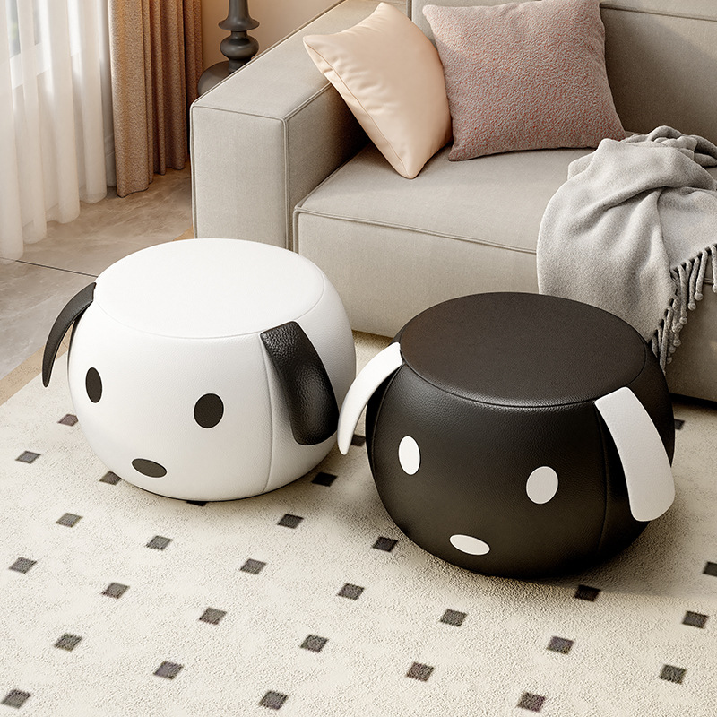 Small Stool for Home Use, Low Stool, Creative Small Bench, Children's Sitting Stool, Sturdy and Durable, Movable, Cute Footstool, Soft Chair