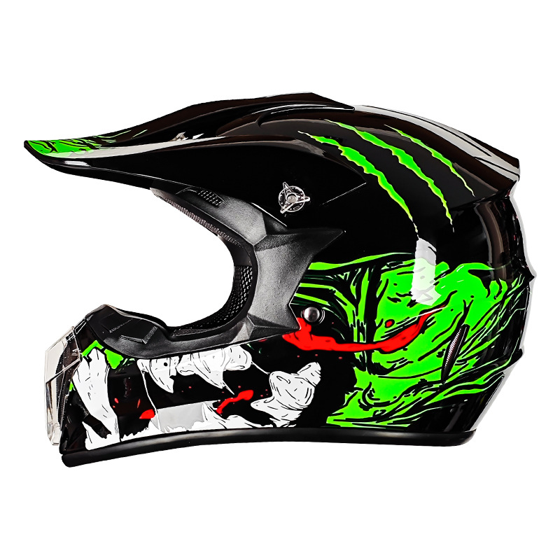 Casco de motocross, bicicleta de montaña de playa, casco completo, kart, adulto, coche de carreras para niños, casco de rally, comercio exterior, DOT