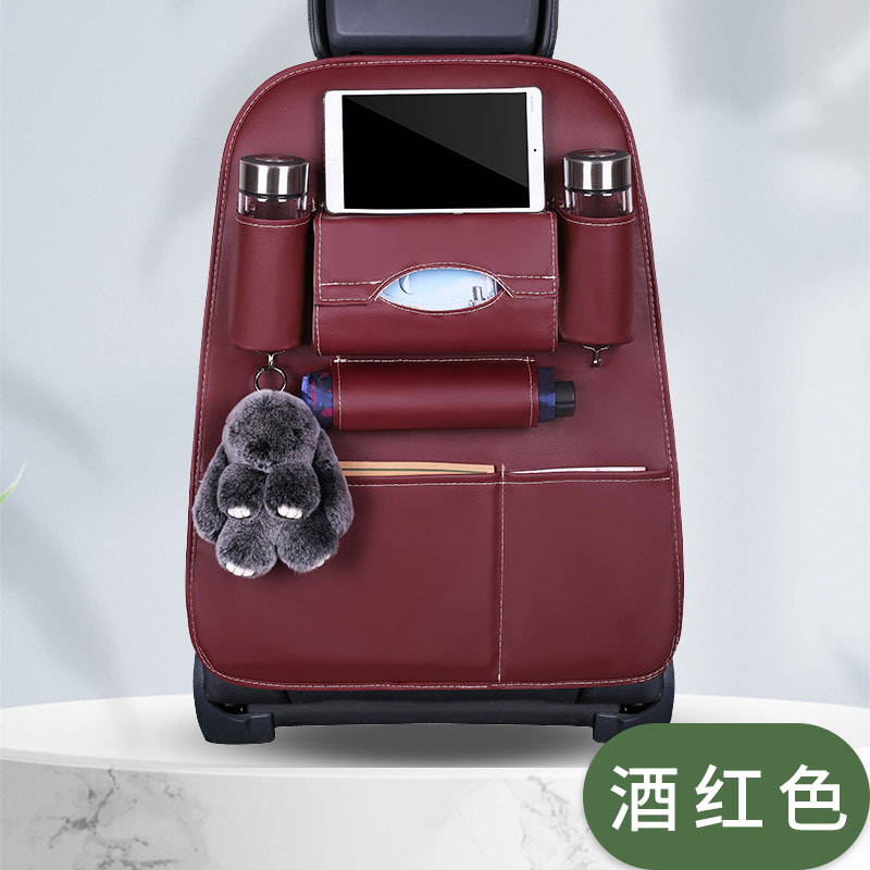 Car-mounted small table storage bag, car seat back hanging bag, storage box, useful item for car seat back storage