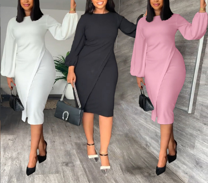 Elegant Cape Dress Image 3