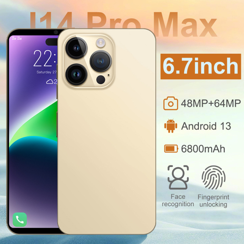ハイエンド i14proMax 高速配送フルネットワーク 4G Android 12+512GB ハイエンドスマートフォン 6.8inch|undefined