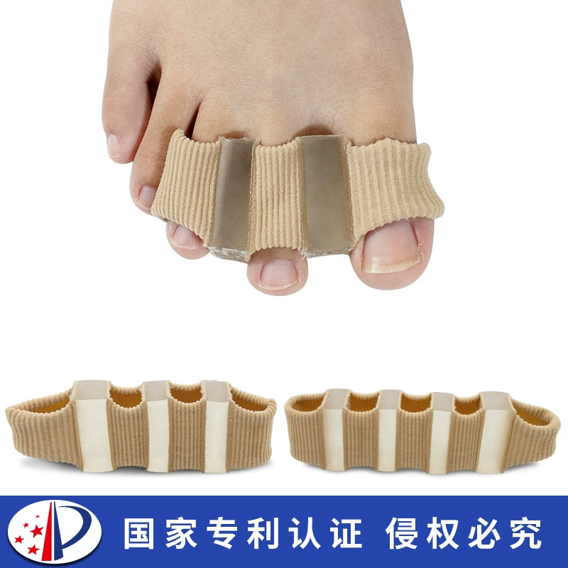 Ортез для вальгусной деформации большого пальца, разделитель пальцев с эффектом перекрытия, ортопедический рукав из фибры для мужчин и женщин, корректор для большого пальца стопы