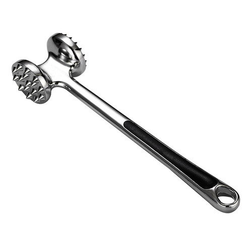 Dual-Sided Beef Tenderizer Steak Hammer, Pork Tenderizer, 304 Stainless Steel Zinc Alloy Knocking and Tapping Meat Hammer Tool