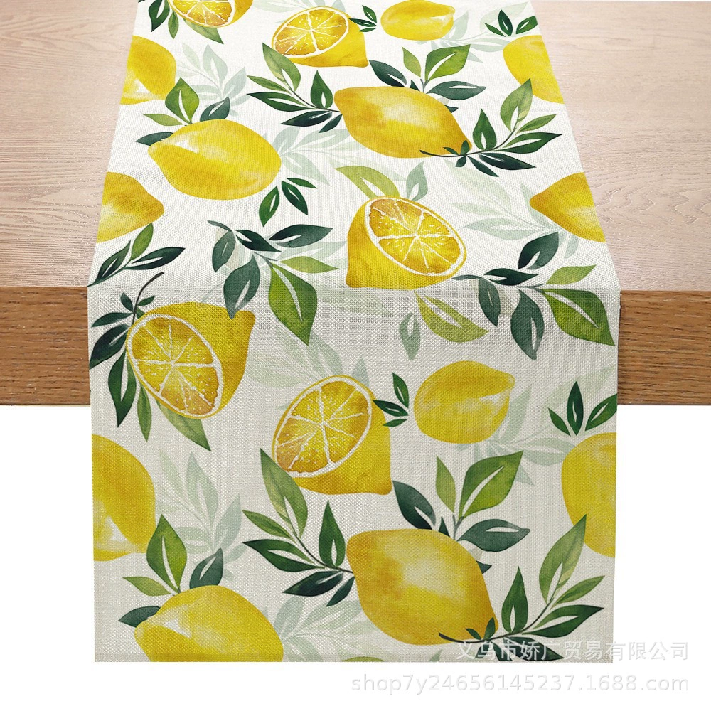 Летний лимонный кофейный столик, украшения