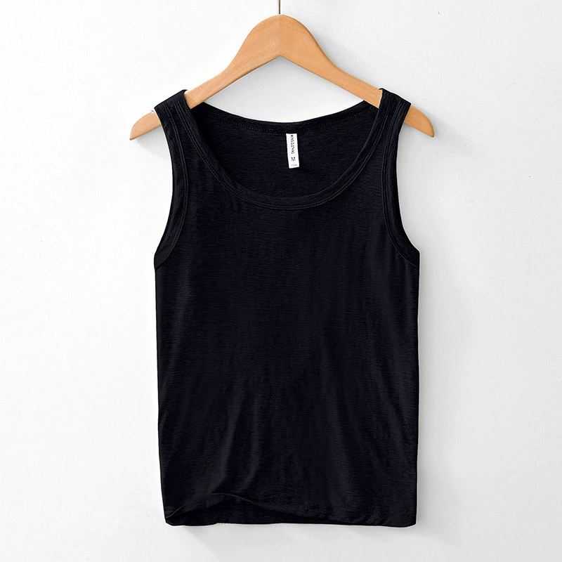 L266 хлопковая эластичная дышащая футболка жилет