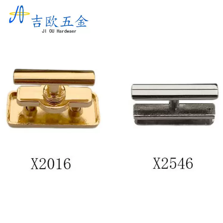 厂家直销箱包高品质假扣包包五金配件双层勾扣锌合金活动扣肩带扣