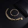 Chain, metal bracelet hip-hop style, European style