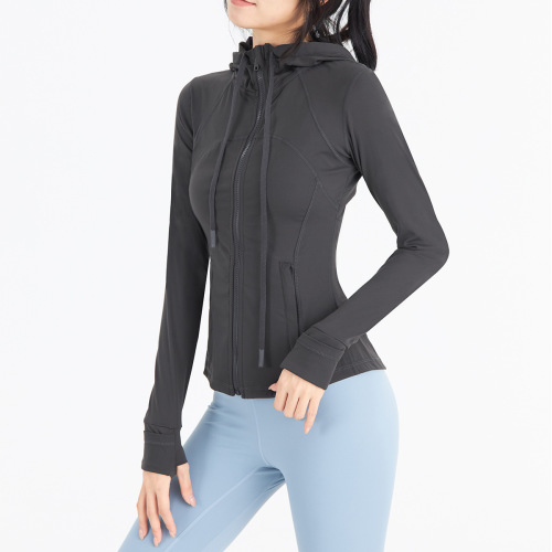 Lulu Fitted Jacket * Double-Faced Fleece Yoga Wear Women's Jacket Slimming Sports High-Elastic Fitness Outerwear