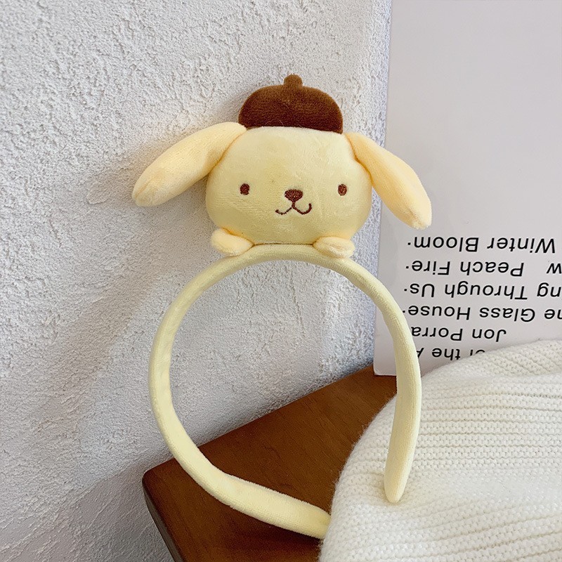 卡通洗脸毛绒发箍发带女可爱卡通公仔显脸小压发发箍搞怪学生发饰|undefined