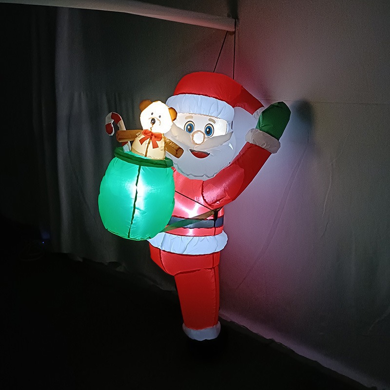 벽 등반 산타클로스