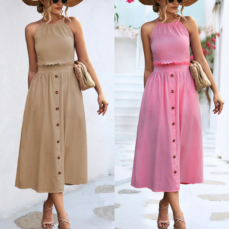 2026 Summer Cross-Border European and American Women's Fashion Amazon Independent Site Ebay Hot-Selling Style Sexy Backless Dress 2026 Summer Cross-Border European and American Women's Fashion Amazon Independent Site Ebay Hot-Selling Style Sexy Backless Dress