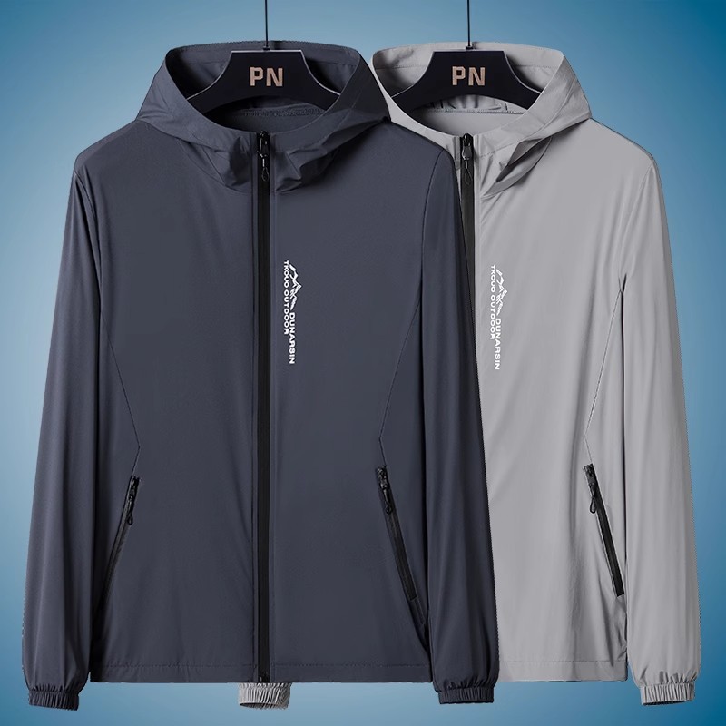 Ice Silk Sun Protection Clothing Men's Summer Uv Protection Men's Outdoor Fishing Breathable Quick-Drying Cool and Comfortable Sun Protection Clothing