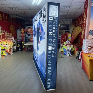 Branded Mesh Display Stand Pvc Mesh Display Stand Aluminum Alloy Curtain Mesh Advertising Background Display Stand Manufacturer Customization