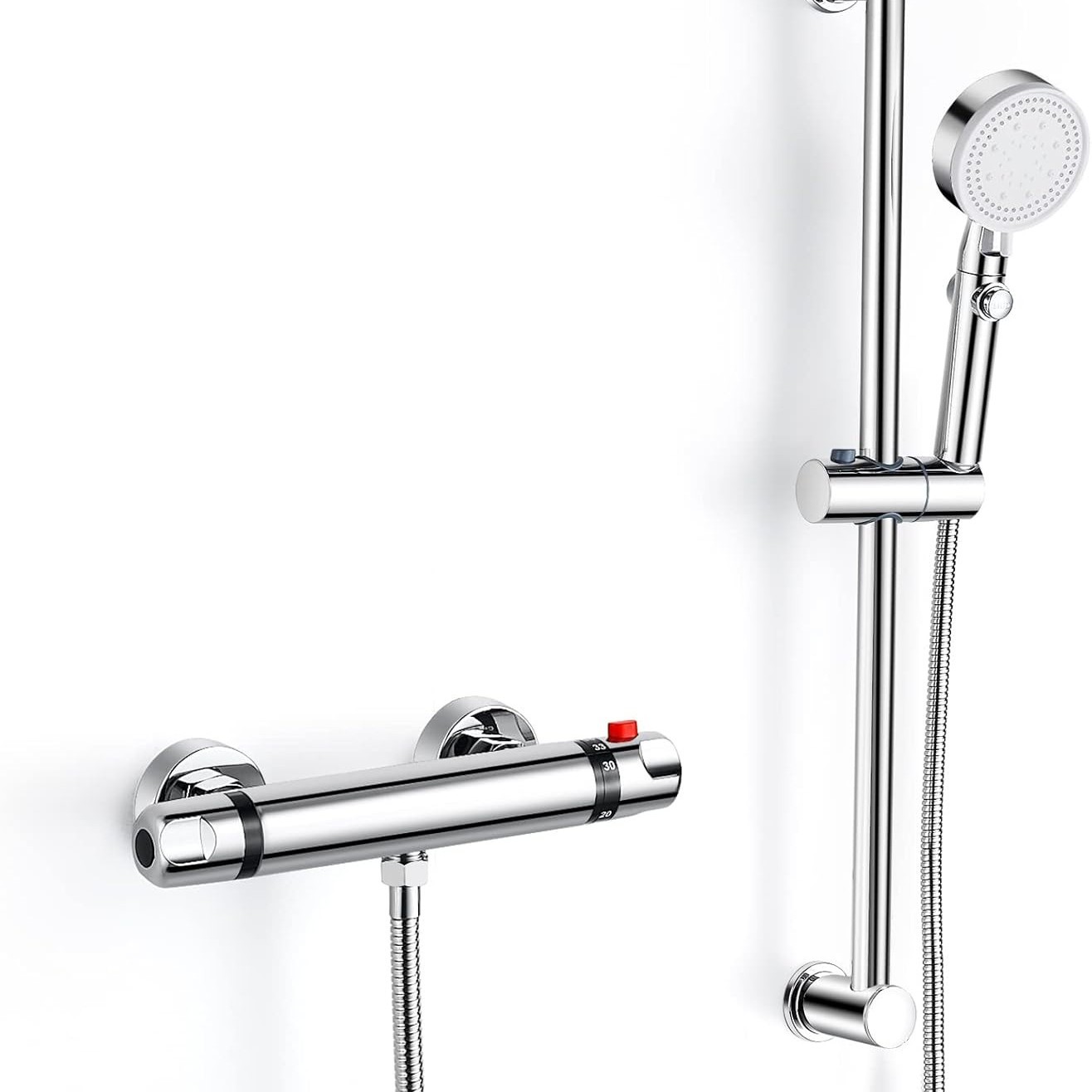 Válvula mezcladora de temperatura constante de cobre, ducha de bañera, grifo de agua fría y caliente, ajuste automático de temperatura, kit simple, venta al por mayor transfronteriza image 21