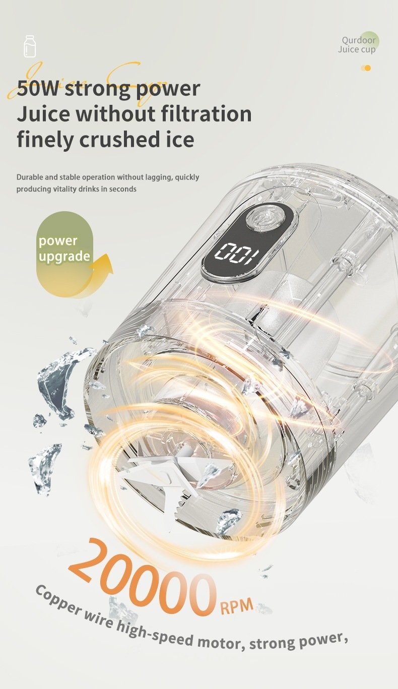 Factory Multifunctional Juicer Home Fruit Juice Machine Wireless Small Mini Electric Portable Juice Extractor