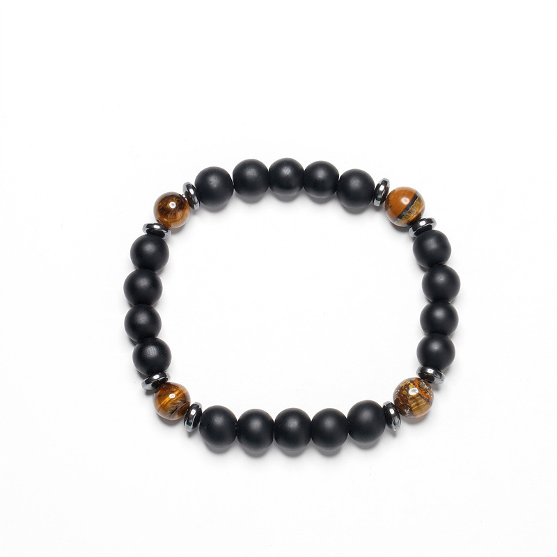 Deseo europeo y americano esmerilado piedra blanco turquesa pulsera transfronteriza azul turquesa pulsera de cuentas fábrica de Ventas Directas