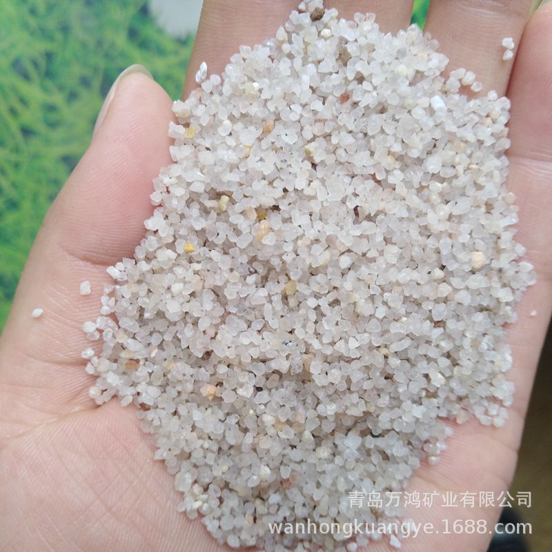 石英砂滤料0.8-1.2mm厂家批发污水处理厂用海砂白砂自来水过滤砂