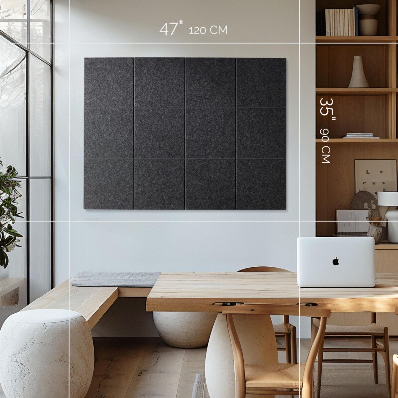 Cross-border supply of 12 pieces of polyester fiber sound-absorbing board self-adhesive acoustic insulation board home decorative wall stickers background wall Cross-border supply of 12 pieces of polyester fiber sound-absorbing board self-adhesive acoustic insulation board home decorative wall stickers background wall