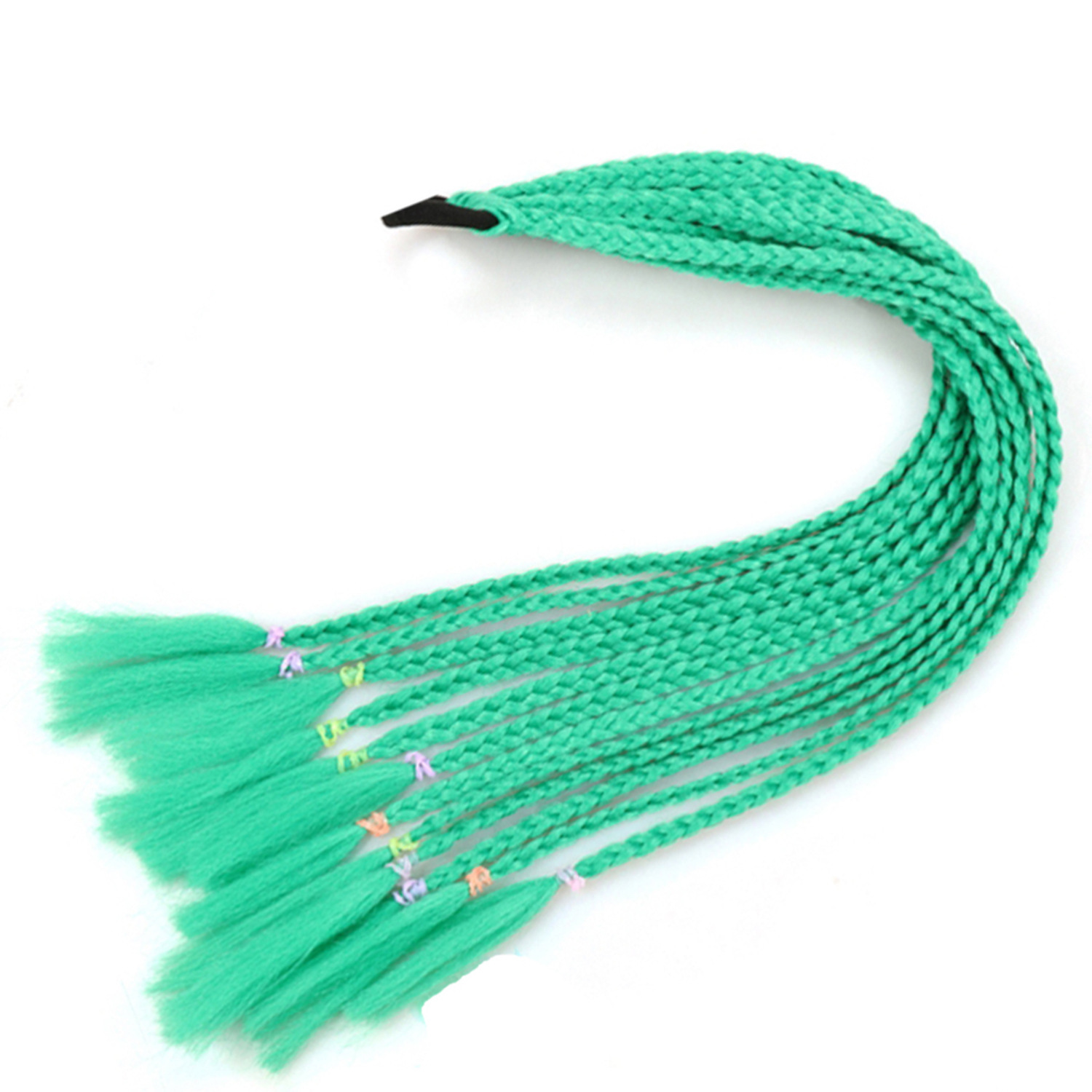 Inventario al por mayor colorido trenzas de tres hebras africanas trenzas sucias trenzas de caballo recogidas en stock Inventario