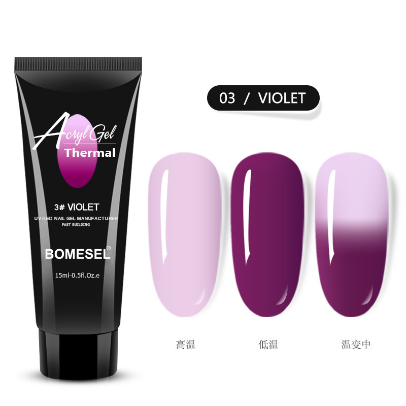 Explosión transfronteriza 15ML manicuría temperatura cristal extensión pegamento de uñas extensión rápida pegamento de cristal sólido sin papel