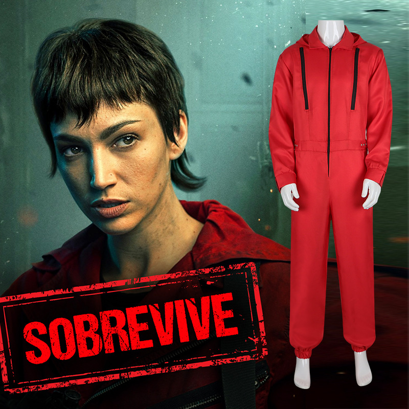 紙鈔屋cos服達利連體衣la casa de papel同款紙牌屋cosplay萬聖節