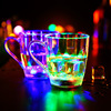 Glowing acrylic induction cup with glass, flashing wineglass, handle, Birthday gift