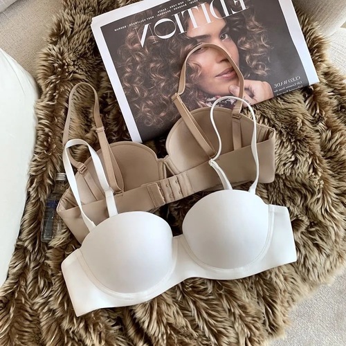 Foreign trade half-cup underwired large-breasted women's underwear women's glossy seamless adjustable sexy bra