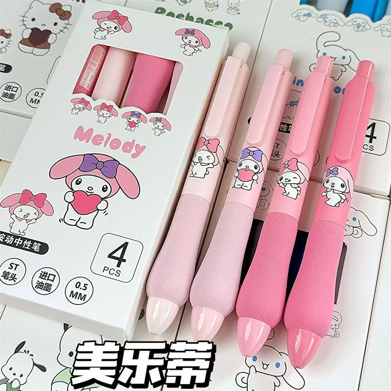 サンリオ ファットスポンジペン パチャドッグ ファットペン スーパーソフトクラウドグリップペン ST 速乾性ブラシペン ゲルペン ブラック|undefined