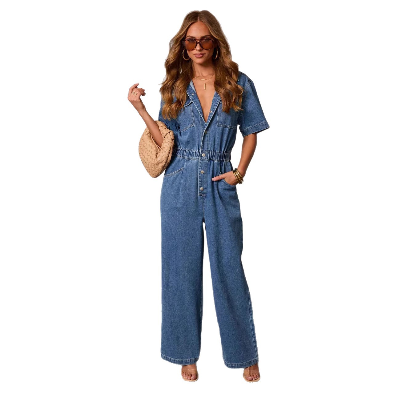 26 comercio exterior Europa y Estados Unidos transfronterizos Amazon ropa de mujer nueva moda casual suelta a través de jeans 89370 image 5