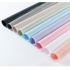 廠家批發進口雪梨紙純色可折鮮花包裝紙純色彩色鮮花包裝花店材料