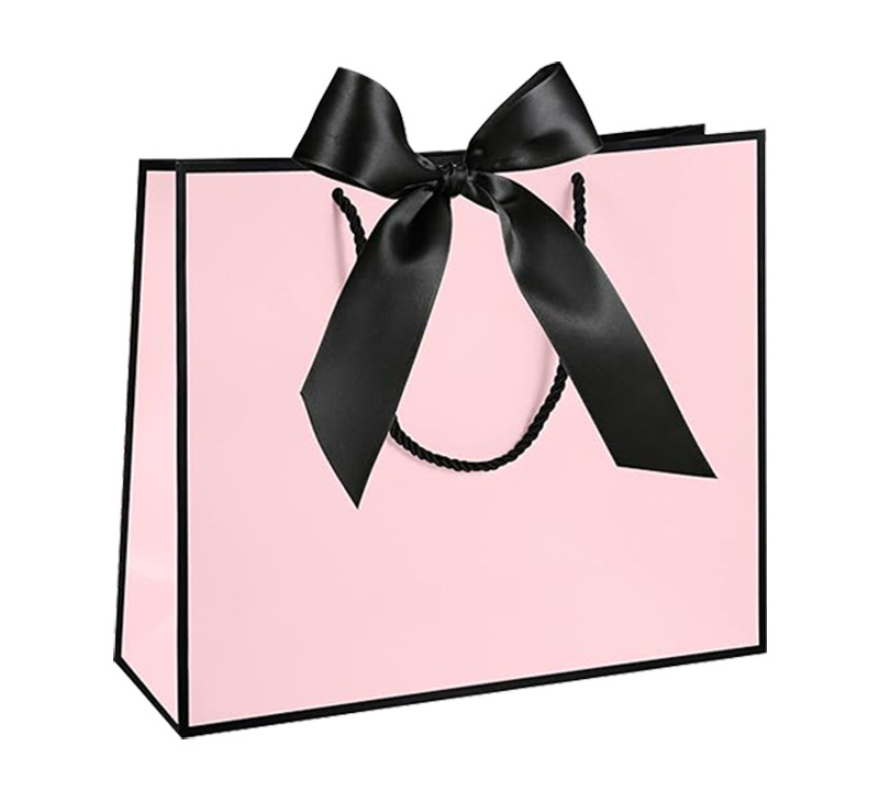 Bolso de papel arco bolsa de impresión ropa bolsa de regalo bolsa de compras bolsa de embalaje bolsa de cosméticos