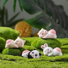 文創ZAKKA陶磁器の箸棚日本式動物の花はかわいい陶磁器の工芸品の車の置物の贈り物をかわいがります。